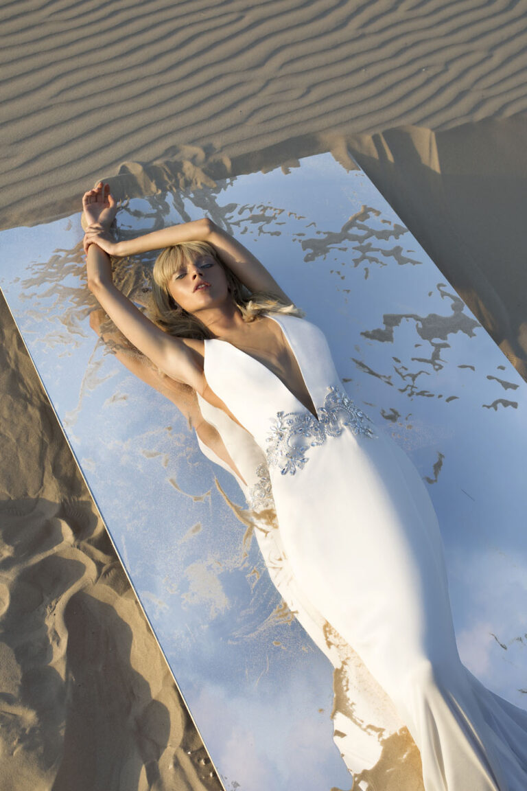 Wedding dress campaign for Pnina Tornai — bridal photography by Utopia Milano Production, Milan