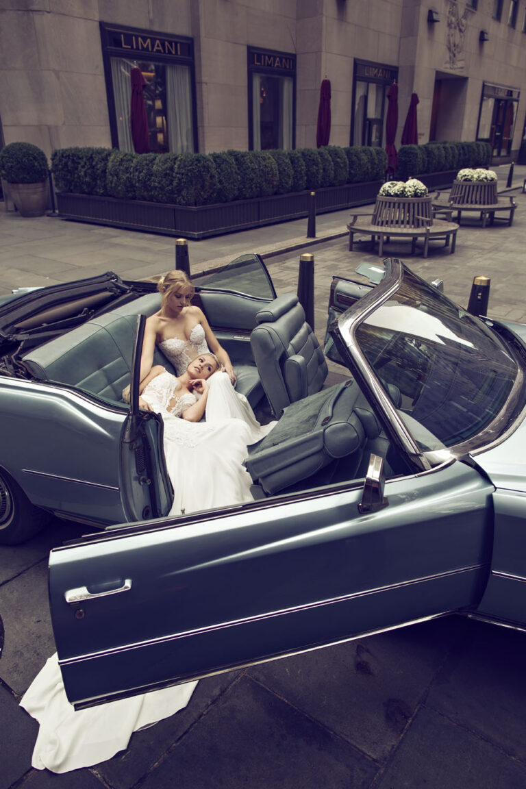 Wedding dress campaign for Pnina Tornai — bridal photography by Utopia Milano Production, Milan