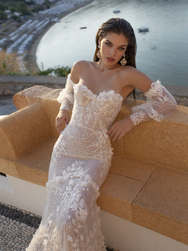 Wedding dress campaign for Lian Rokman — bridal photography by Utopia Milano Production, Milan