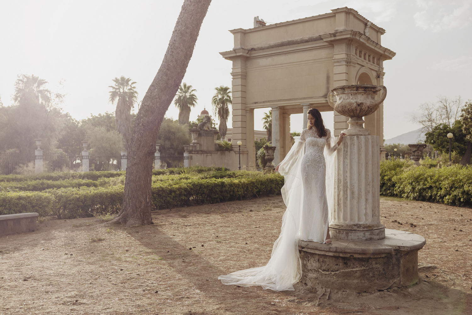 Wedding dress campaign for Passaro Sposa — bridal photography by Utopia Milano Production, Milan