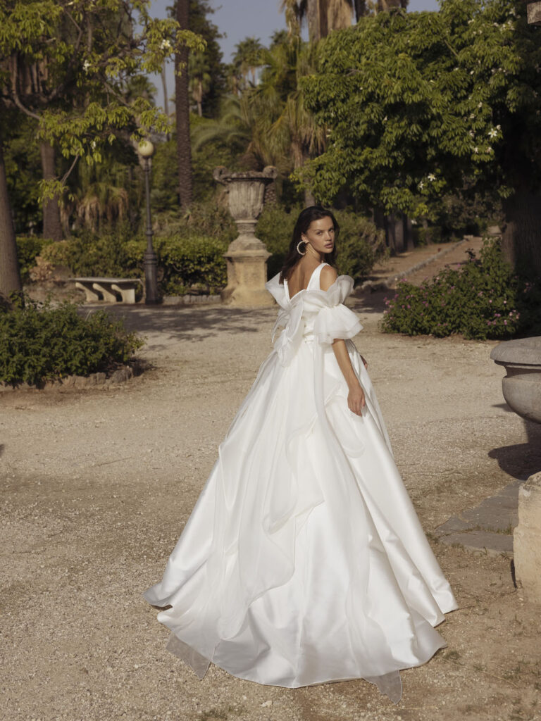 Wedding dress campaign for Passaro Sposa — bridal photography by Utopia Milano Production, Milan