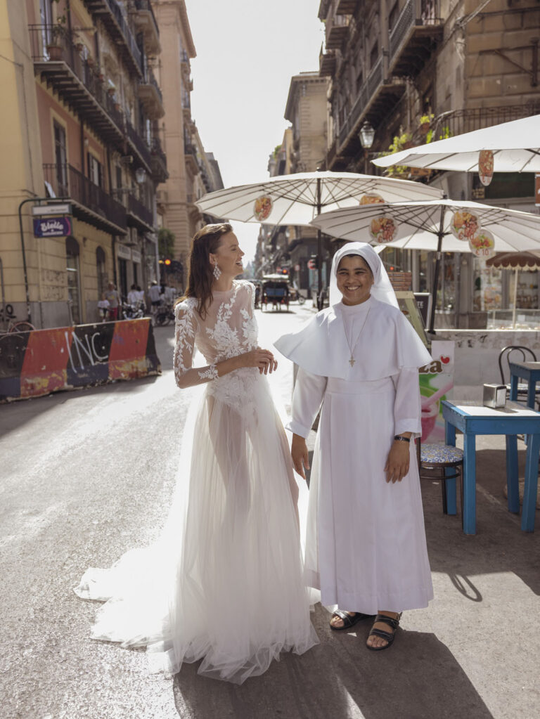 Wedding dress campaign for Passaro Sposa — bridal photography by Utopia Milano Production, Milan