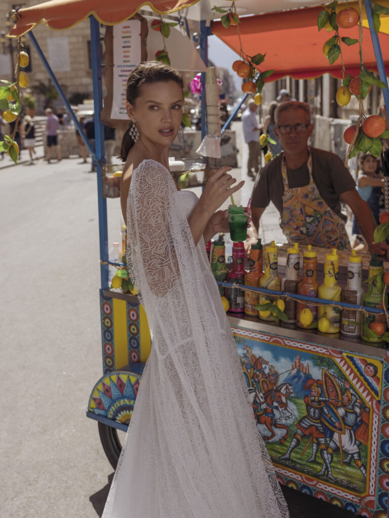 Wedding dress campaign for Passaro Sposa — bridal photography by Utopia Milano Production, Milan