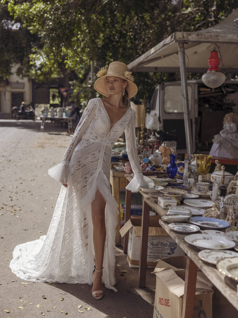 Wedding dress campaign for Passaro Sposa — bridal photography by Utopia Milano Production, Milan