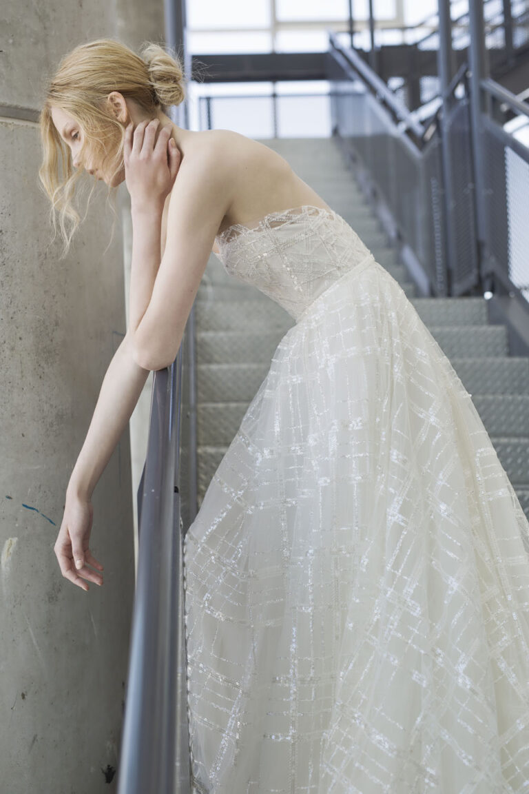 Wedding dress campaign for Mira Zwillinger — bridal photography by Utopia Milano Production, Milan