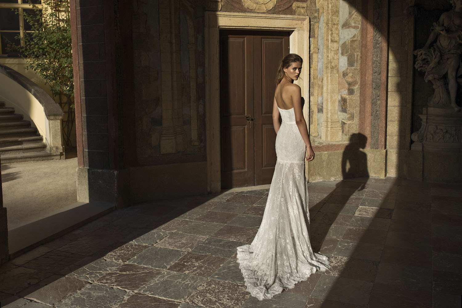 Wedding dress campaign for Helena Kolan — bridal photography by Utopia Milano Production, Milan
