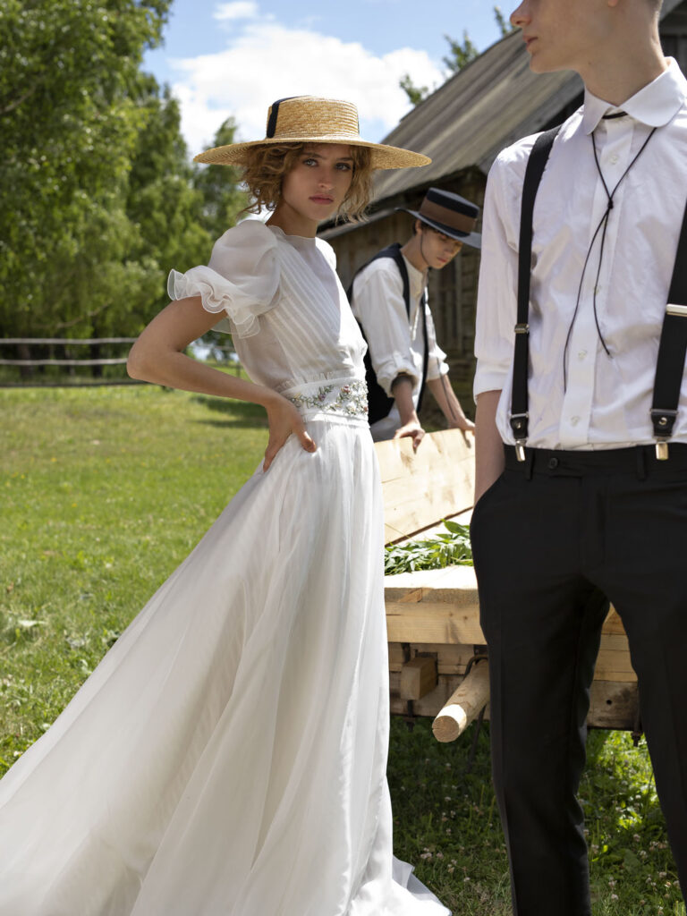 Wedding dress campaign for Rara Avis — bridal photography by Utopia Milano Production, Milan