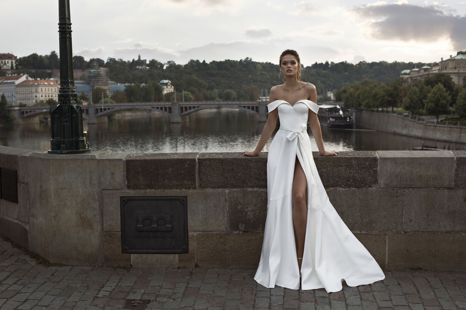 Wedding dress campaign for Helena Kolan — bridal photography by Utopia Milano Production, Milan