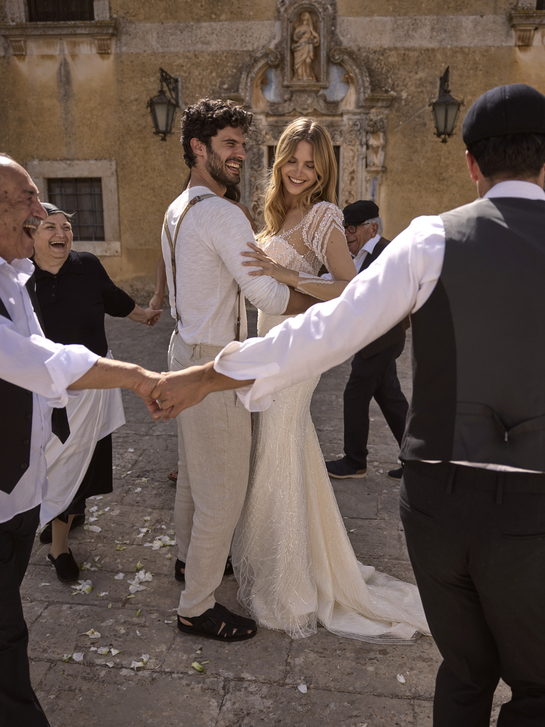 Wedding dress campaign for Love by Ricca Sposa SS25 — bridal photography by Utopia Milano Production, Milan