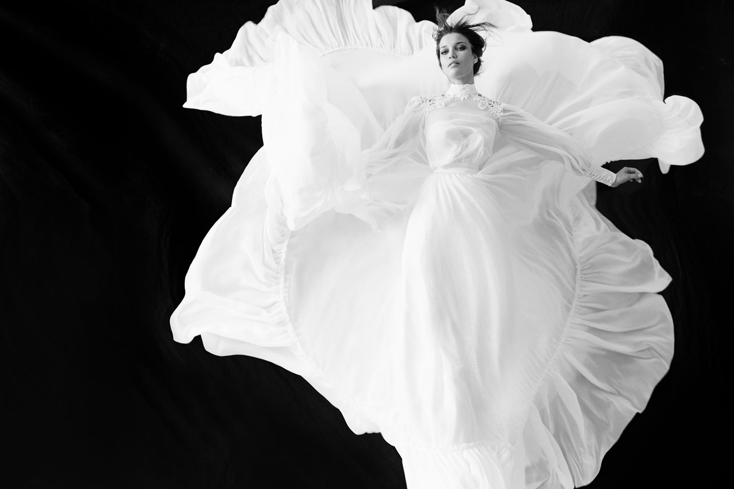 Wedding dress campaign for Berta — bridal photography by Utopia Milano Production, Milan