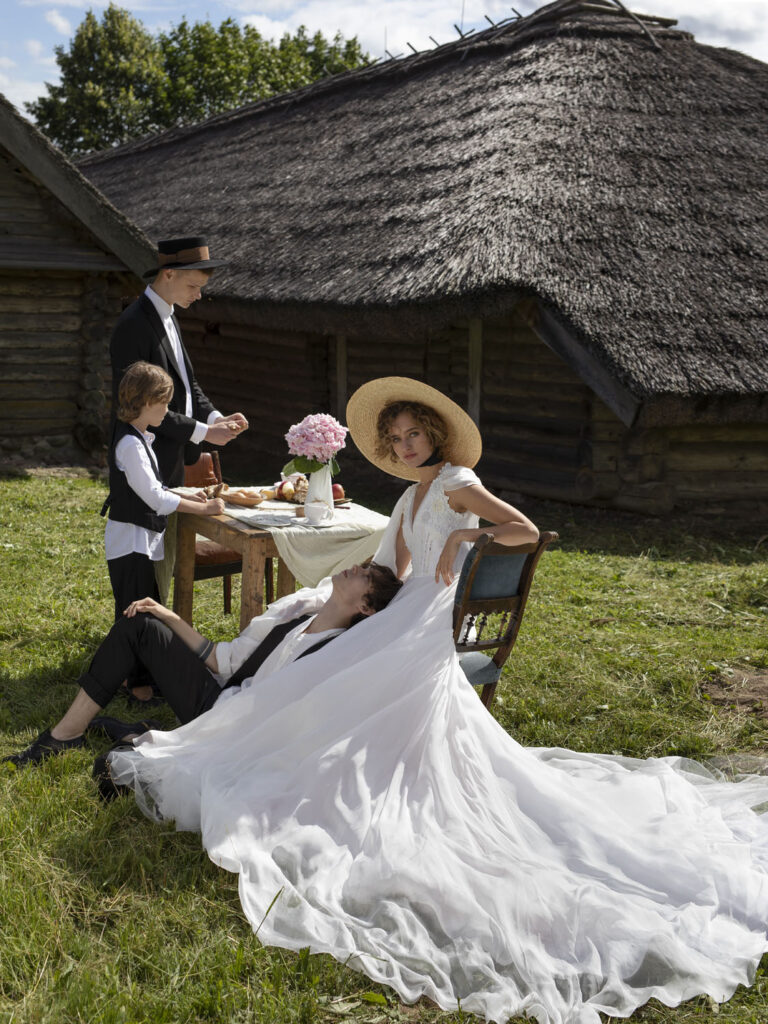 Wedding dress campaign for Rara Avis — bridal photography by Utopia Milano Production, Milan