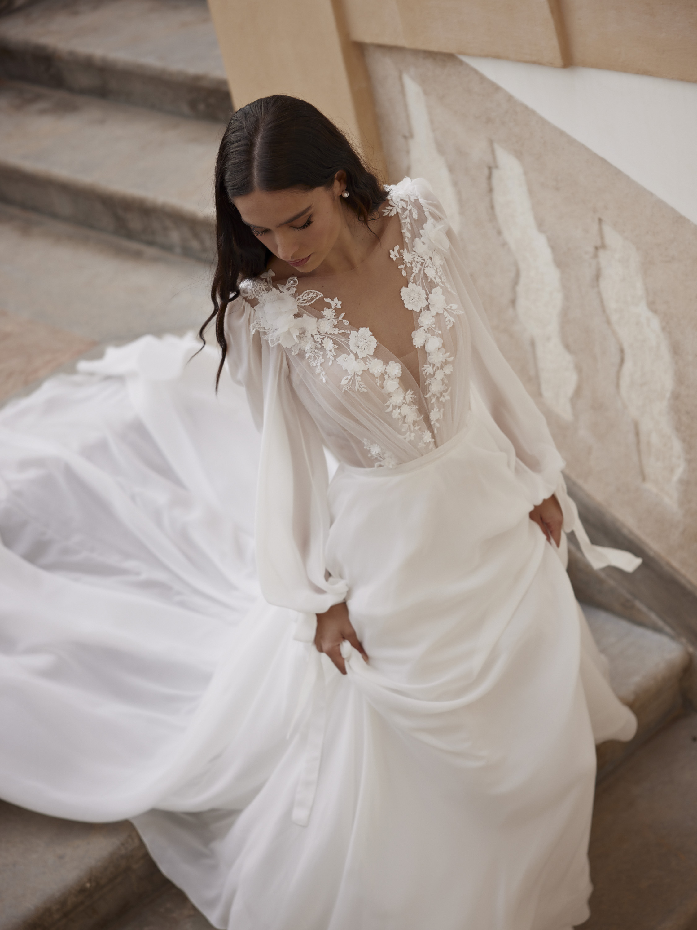 Wedding dress campaign for Rara Avis SS24 — bridal photography by Utopia Milano Production, Milan