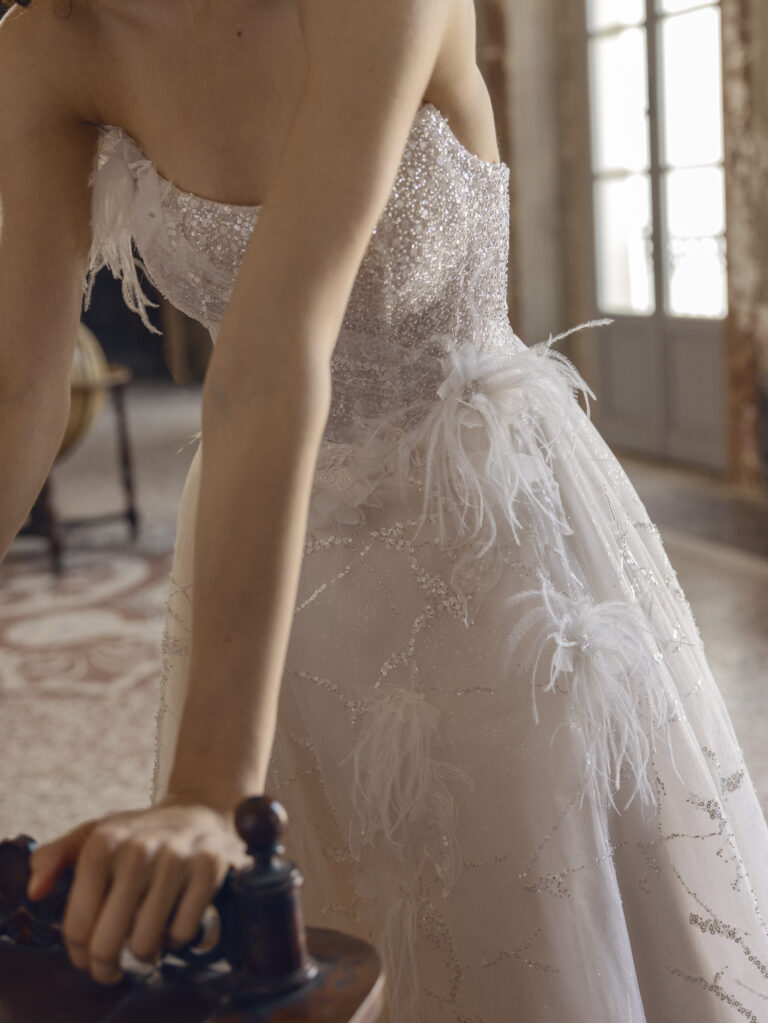 Wedding dress campaign for Ricca Sposa SS24 — bridal photography by Utopia Milano Production, Milan
