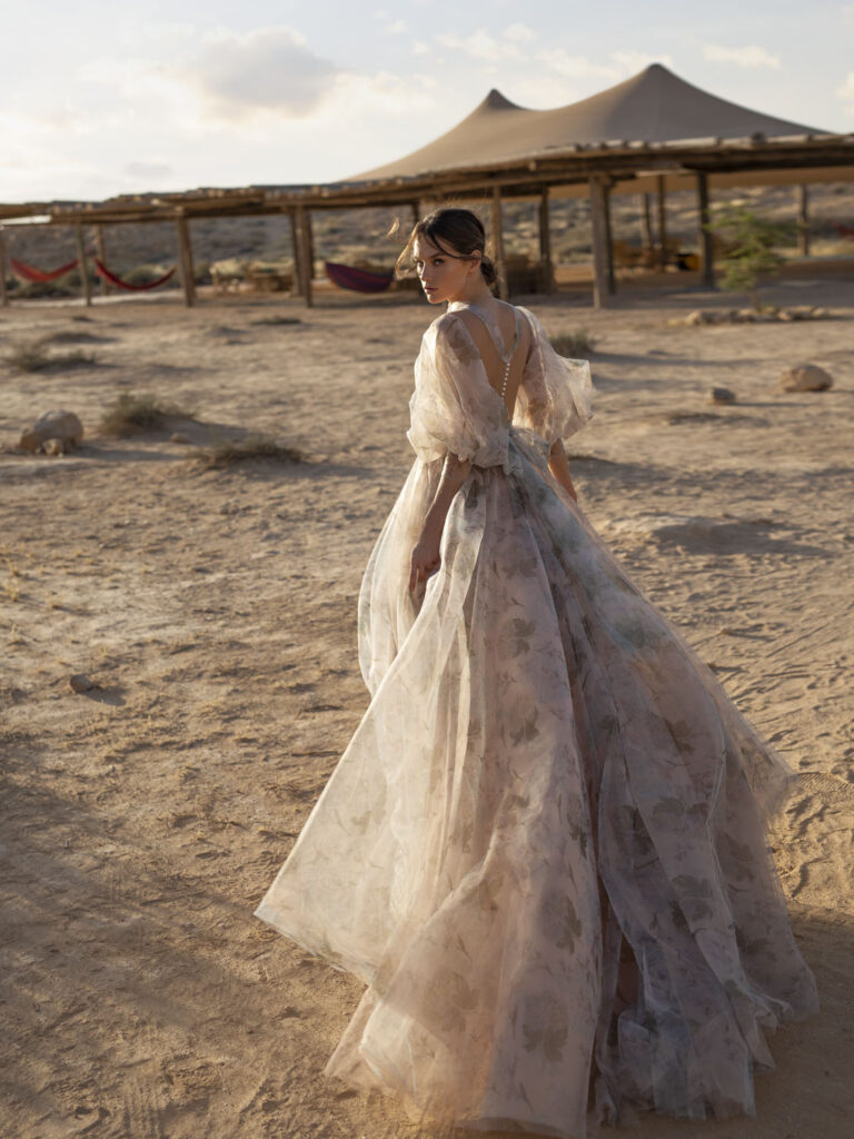 Wedding dress campaign for Tatiana Kaplun — bridal photography by Utopia Milano Production, Milan