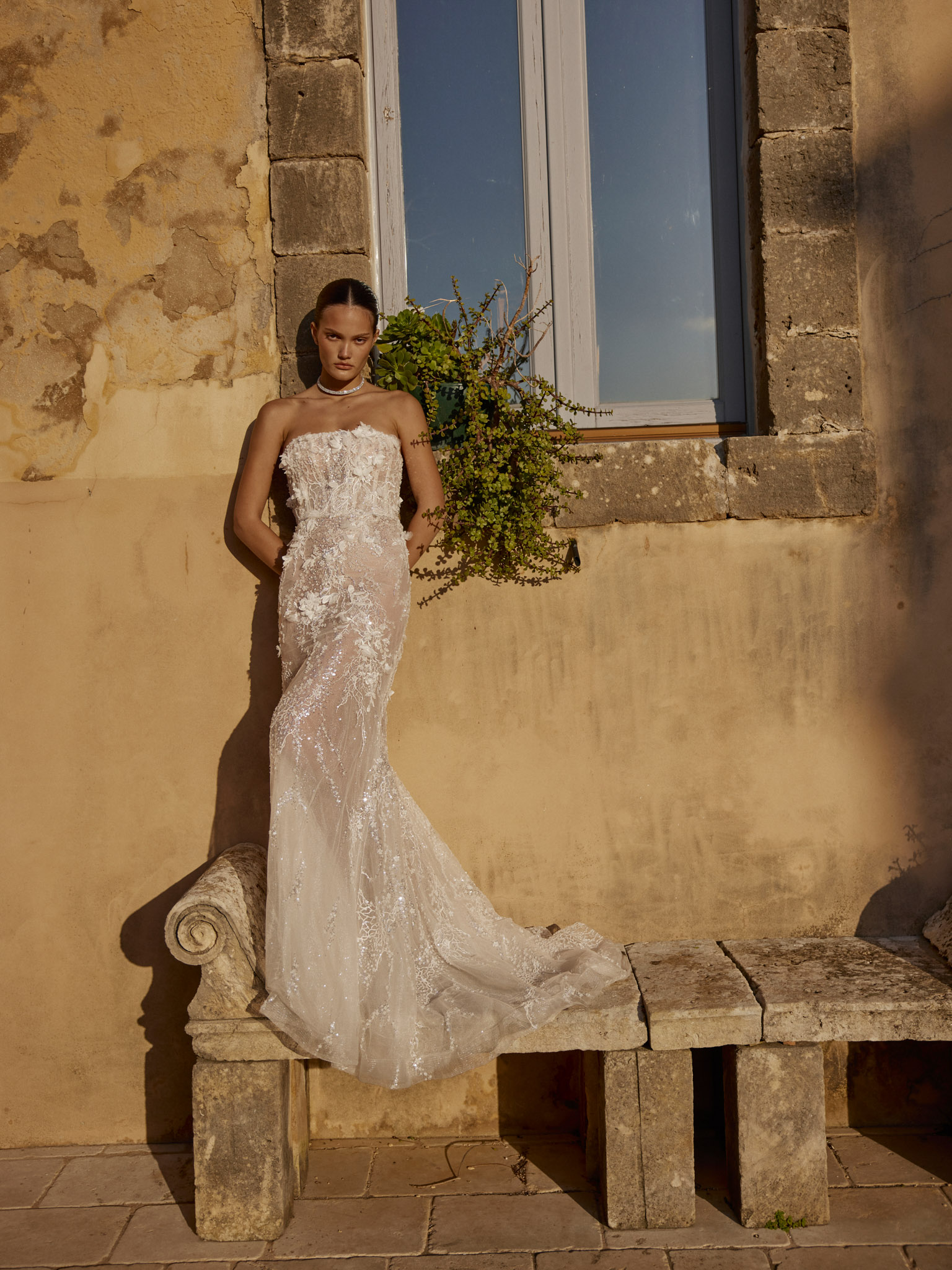 Wedding dress campaign for Love by Ricca Sposa SS24 — bridal photography by Utopia Milano Production, Milan