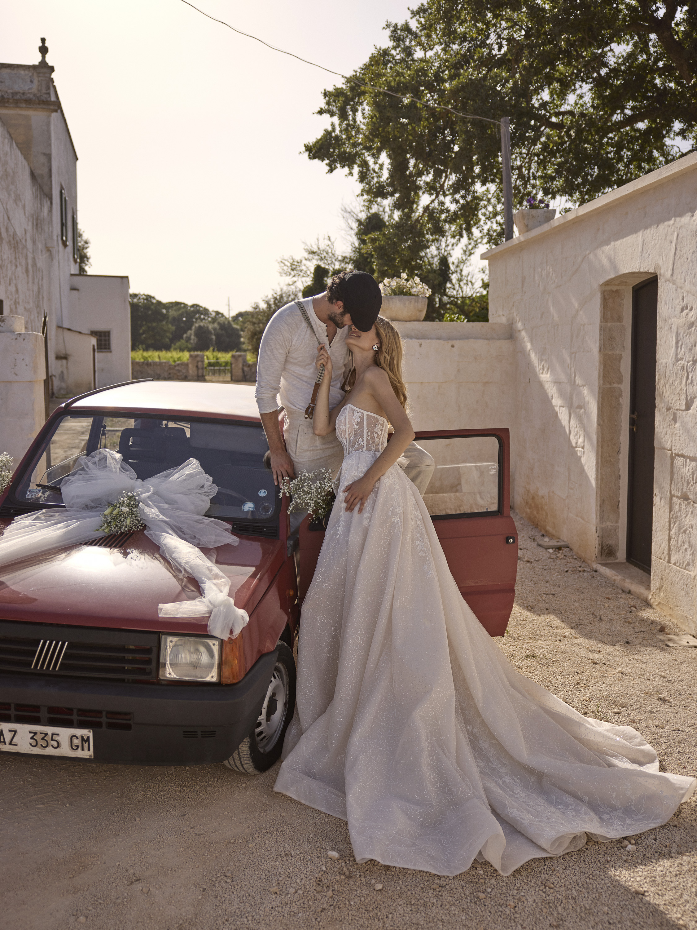 Wedding dress campaign for Love by Ricca Sposa SS25 — bridal photography by Utopia Milano Production, Milan