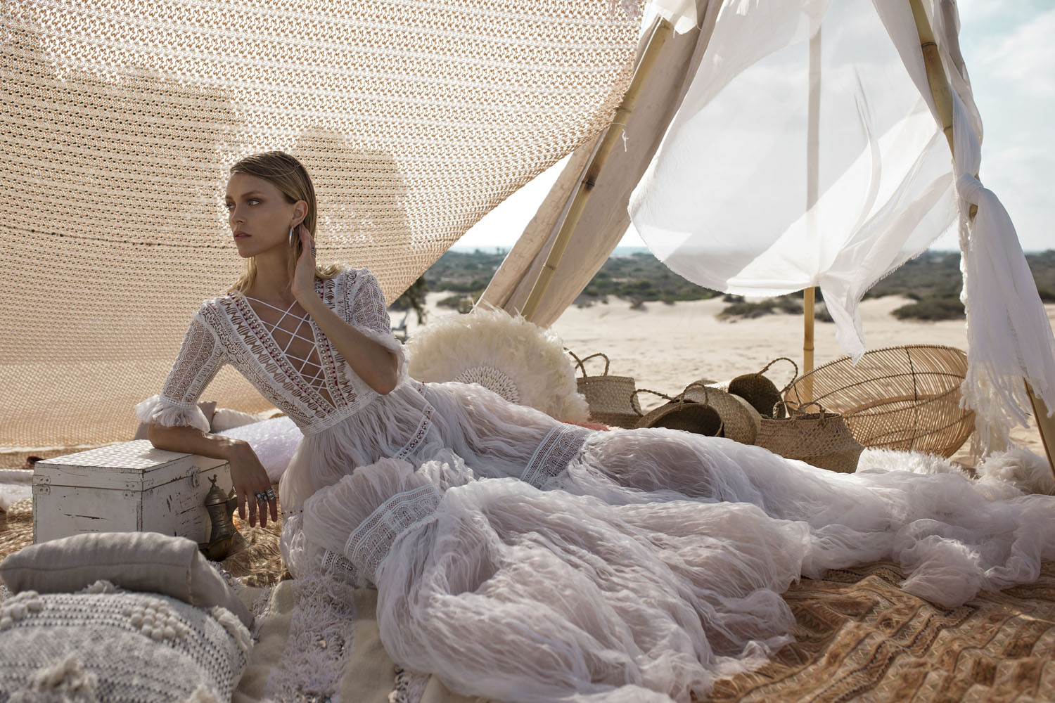Wedding dress campaign for Rara Avis — bridal photography by Utopia Milano Production, Milan