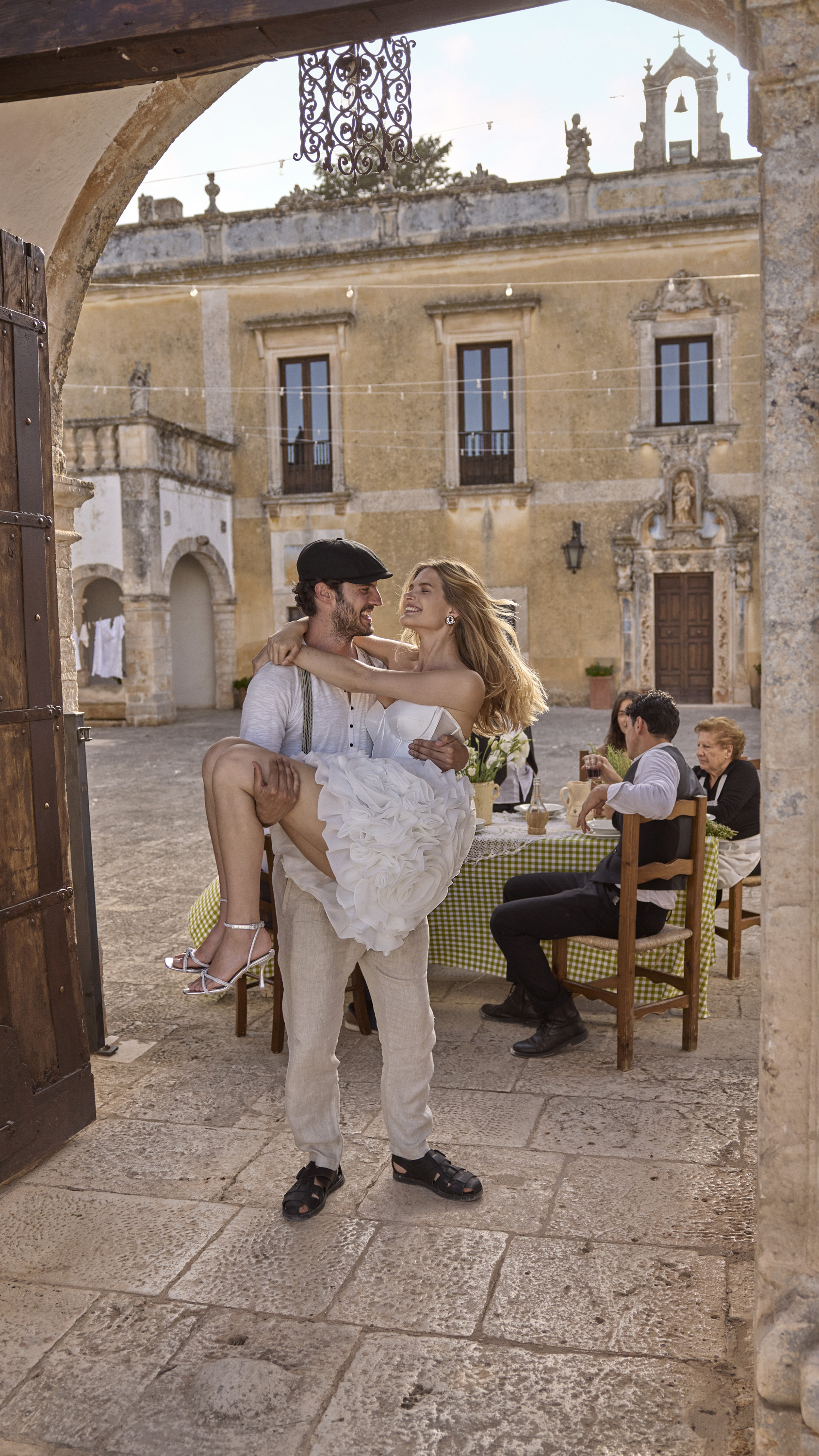 Wedding dress campaign for Love by Ricca Sposa SS25 — bridal photography by Utopia Milano Production, Milan