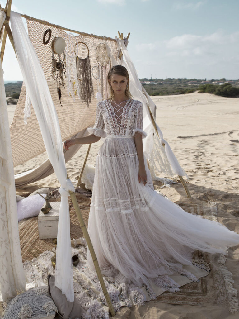 Wedding dress campaign for Rara Avis — bridal photography by Utopia Milano Production, Milan