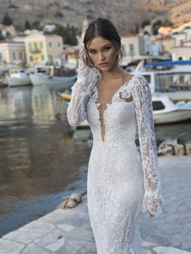 Wedding dress campaign for Lian Rokman — bridal photography by Utopia Milano Production, Milan