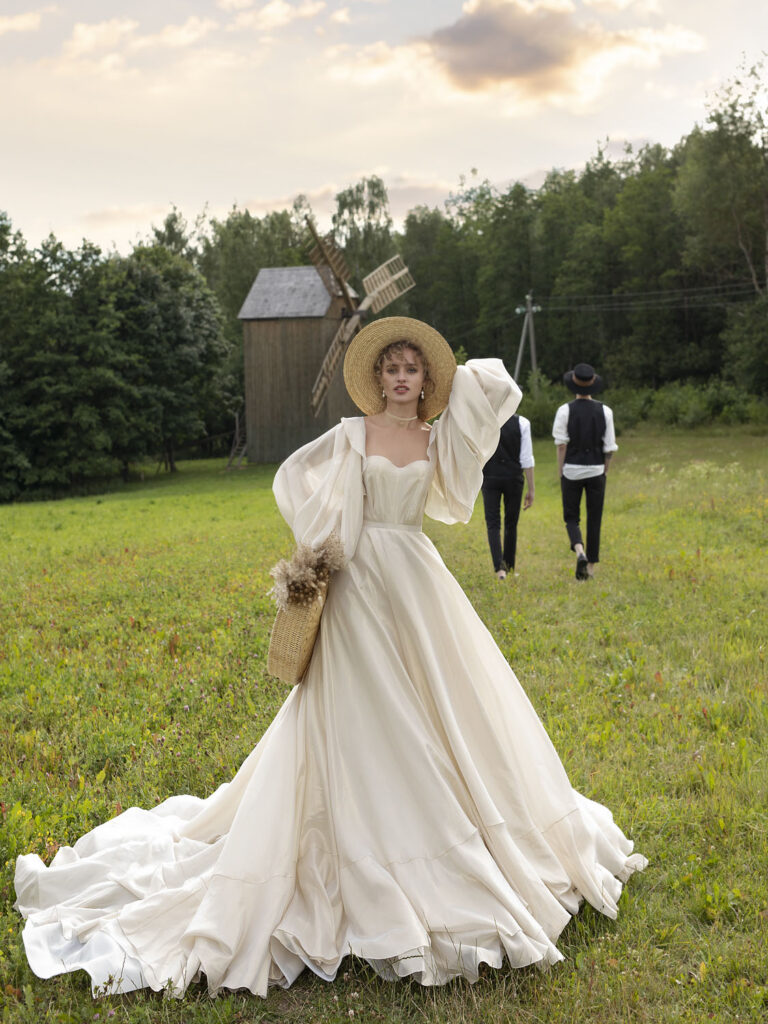 Wedding dress campaign for Rara Avis — bridal photography by Utopia Milano Production, Milan