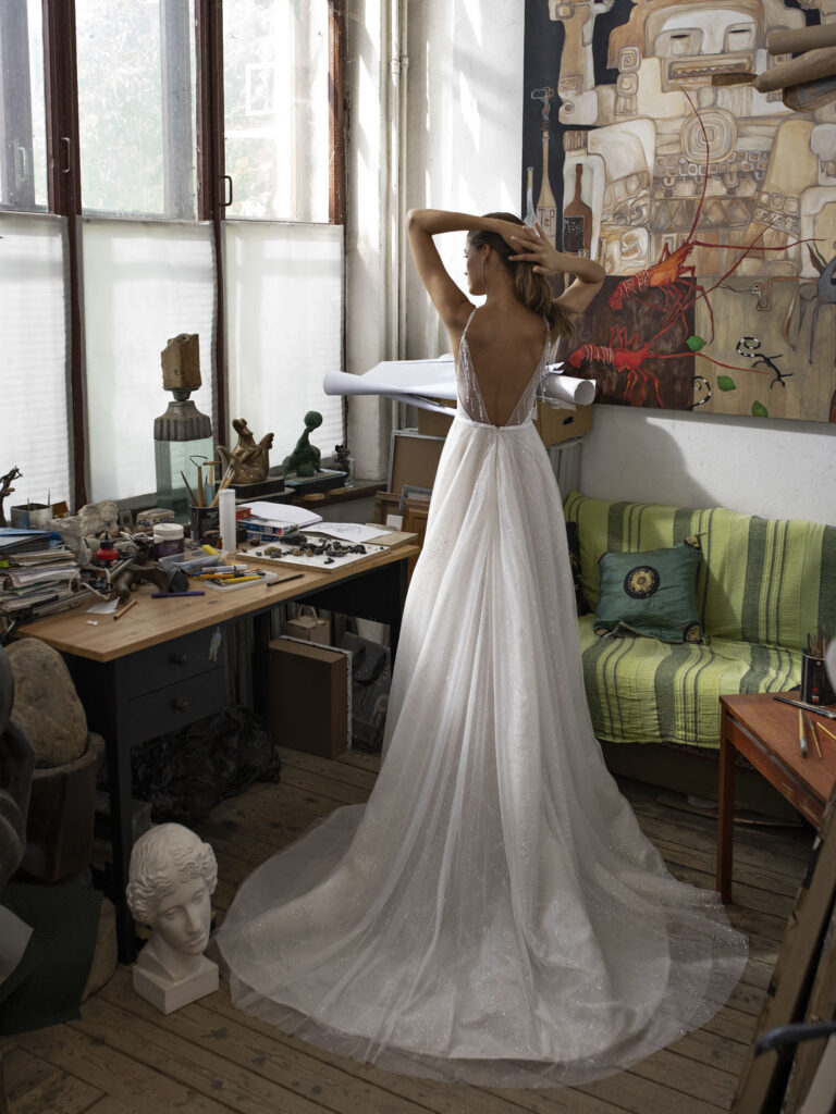 Wedding dress campaign for Rara Avis — bridal photography by Utopia Milano Production, Milan