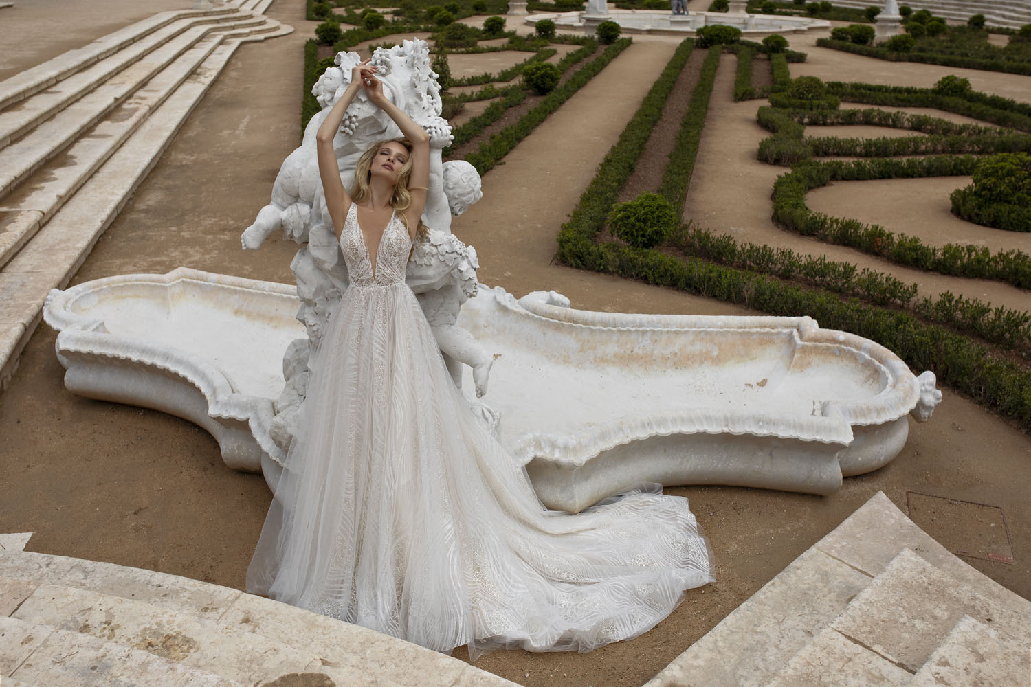 Wedding dress campaign for Eva Lendel — bridal photography by Utopia Milano Production, Milan