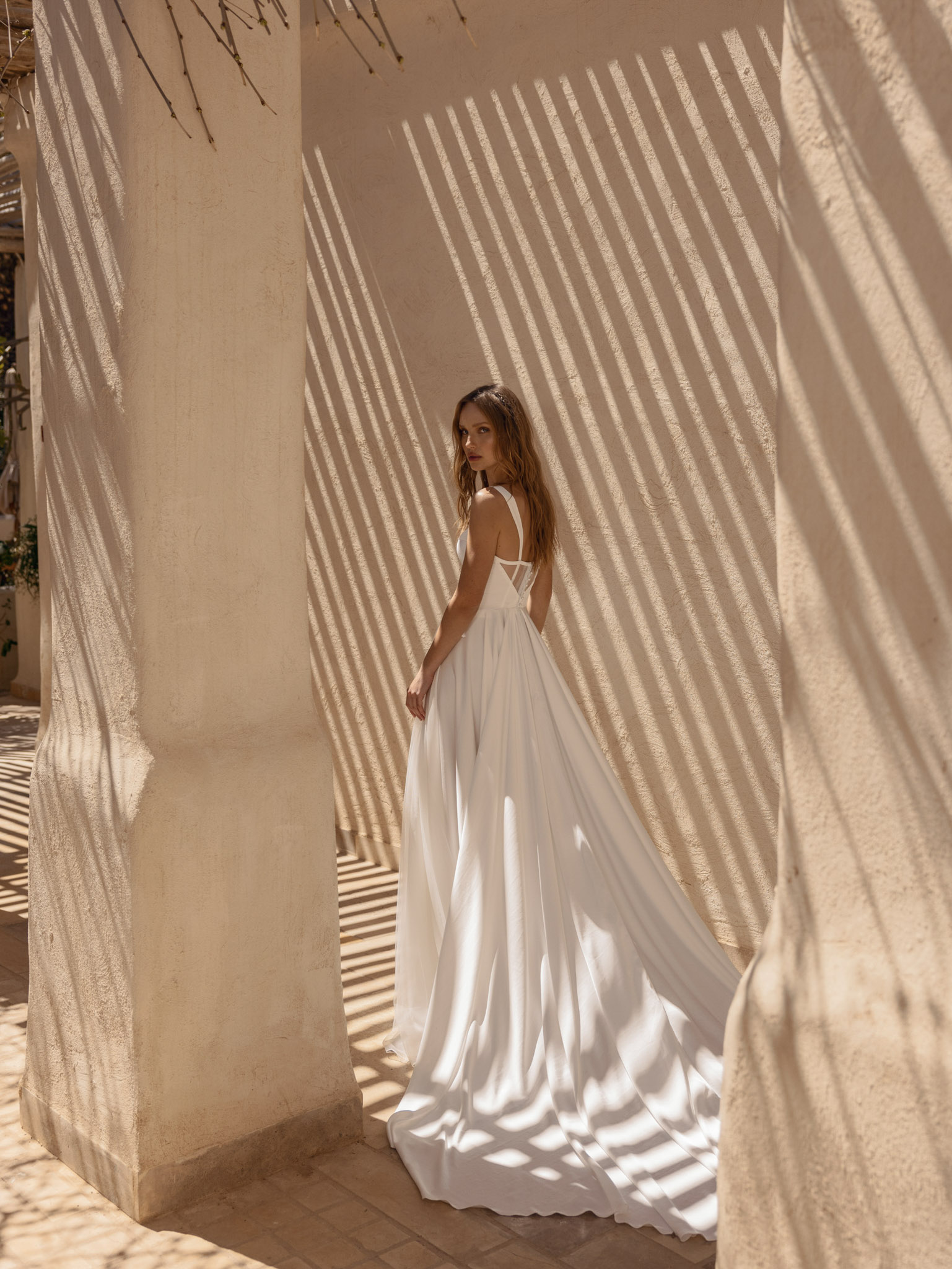 Wedding dress campaign for Helena Kolan SS24 — bridal photography by Utopia Milano Production, Milan
