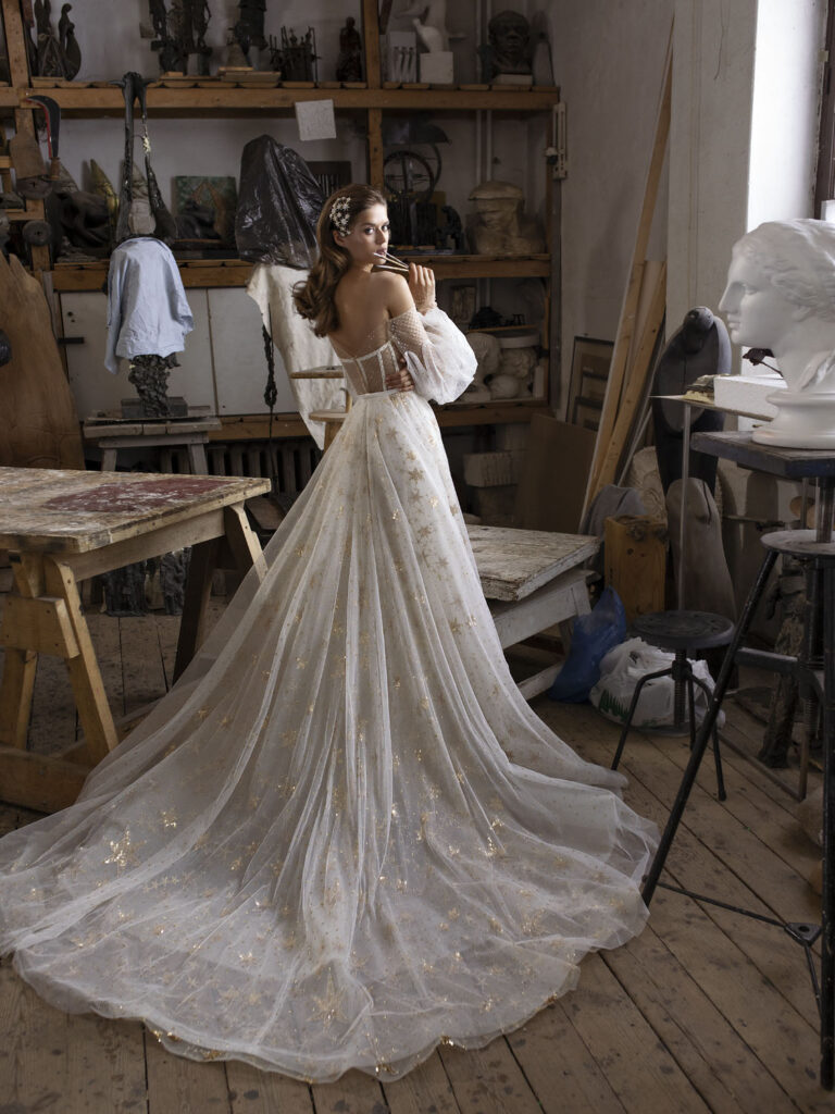 Wedding dress campaign for Rara Avis — bridal photography by Utopia Milano Production, Milan