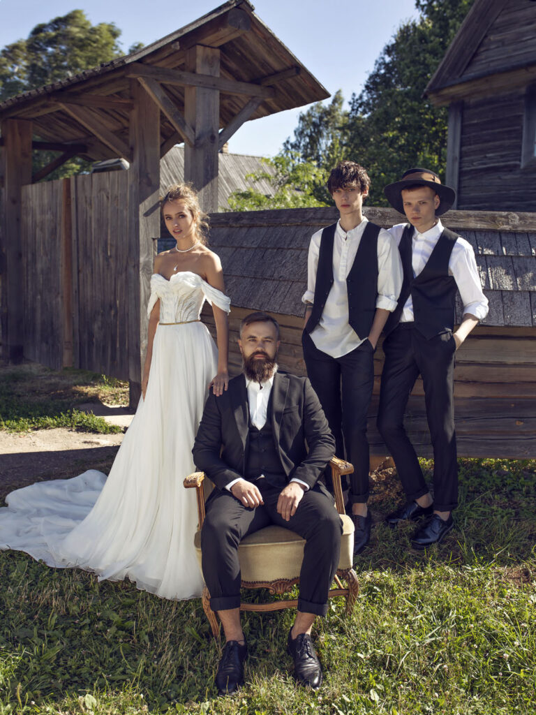 Wedding dress campaign for Rara Avis — bridal photography by Utopia Milano Production, Milan