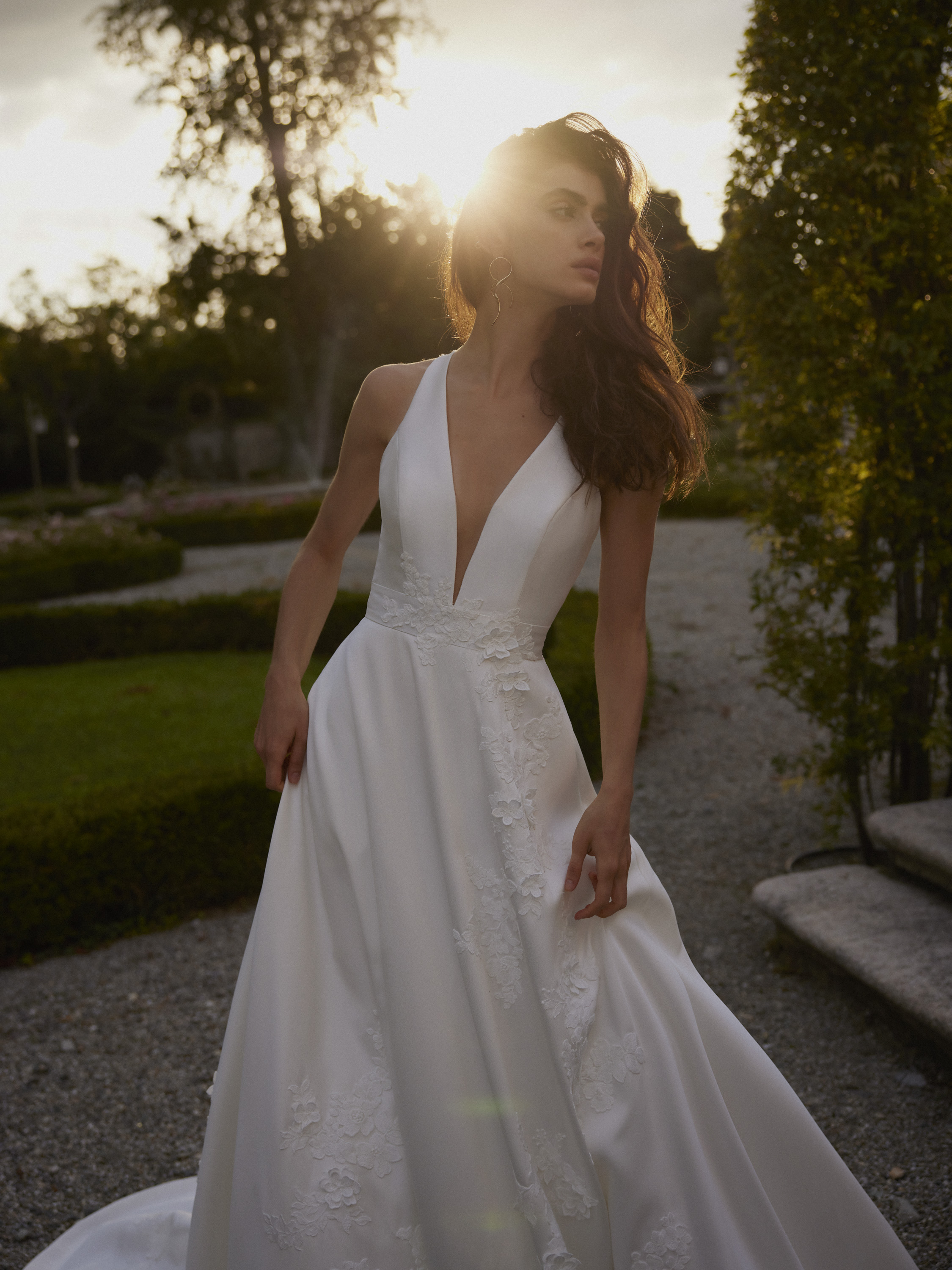 Wedding dress campaign for Justin Alexander SS24 — bridal photography by Utopia Milano Production, Milan