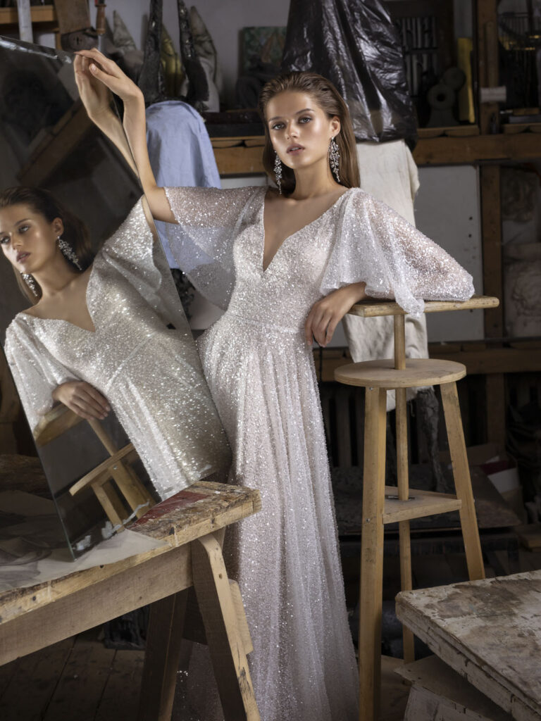 Wedding dress campaign for Rara Avis — bridal photography by Utopia Milano Production, Milan