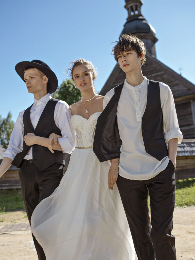 Wedding dress campaign for Rara Avis — bridal photography by Utopia Milano Production, Milan
