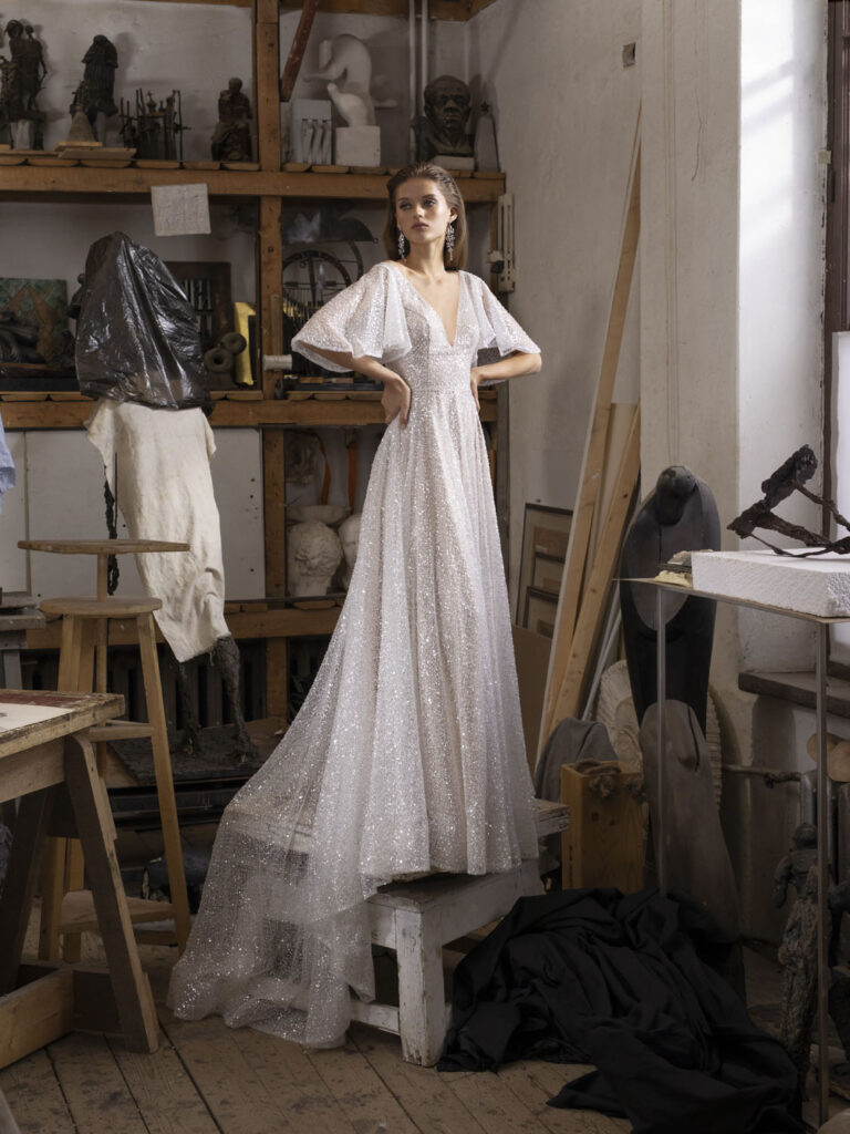 Wedding dress campaign for Rara Avis — bridal photography by Utopia Milano Production, Milan