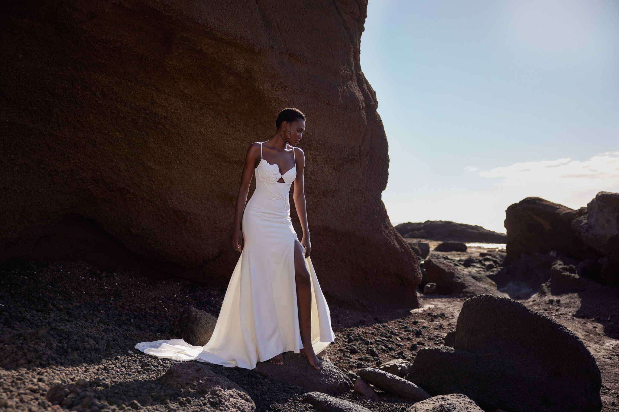 Wedding dress campaign for Lillian West SS24 — bridal photography by Utopia Milano Production, Milan