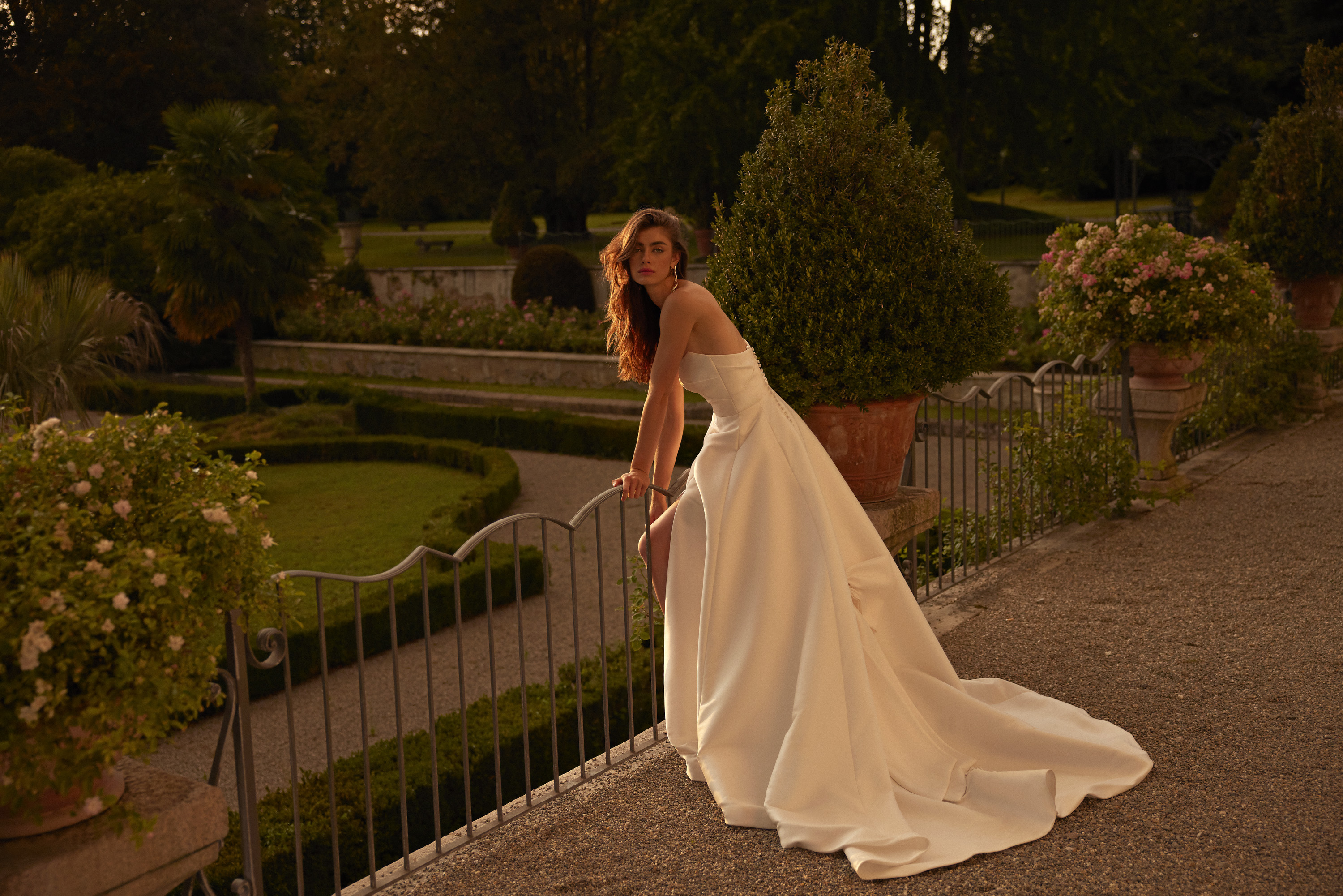 Wedding dress campaign for Justin Alexander SS24 — bridal photography by Utopia Milano Production, Milan