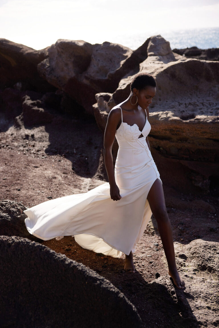 Wedding dress campaign for Lillian West SS24 — bridal photography by Utopia Milano Production, Milan