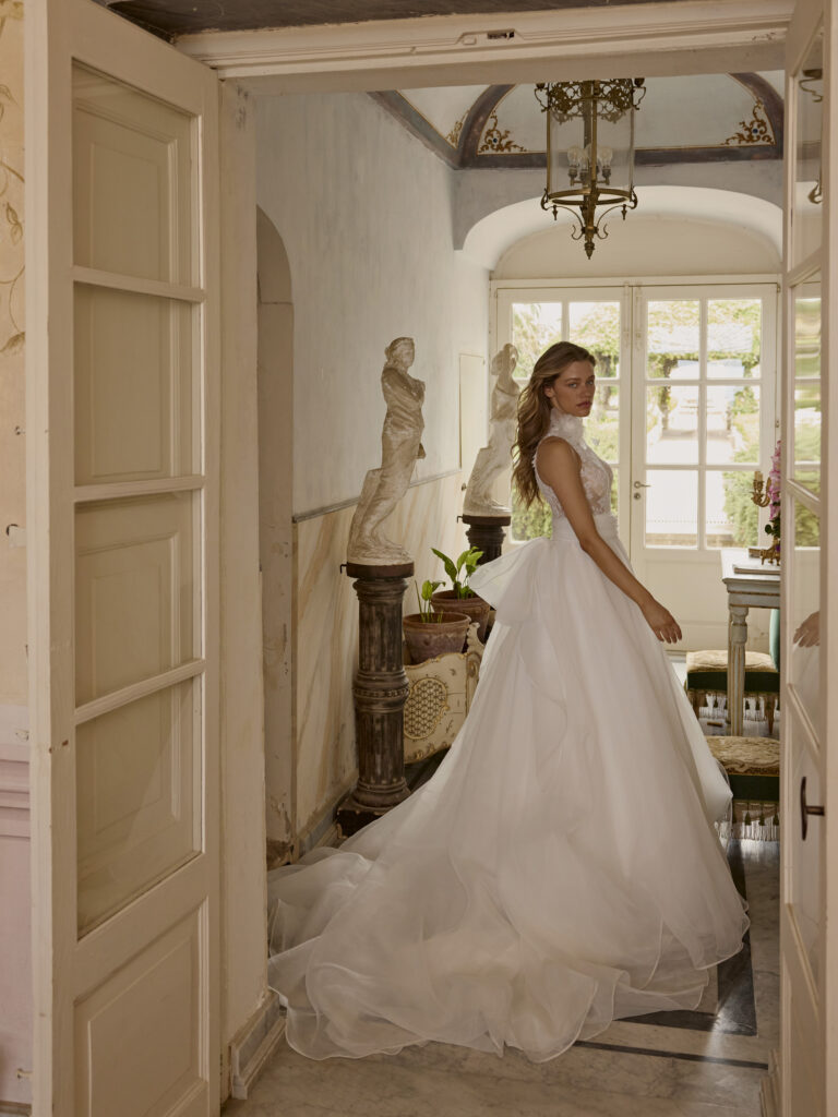 Wedding dress campaign for Felicia Couture — bridal photography by Utopia Milano Production, Milan