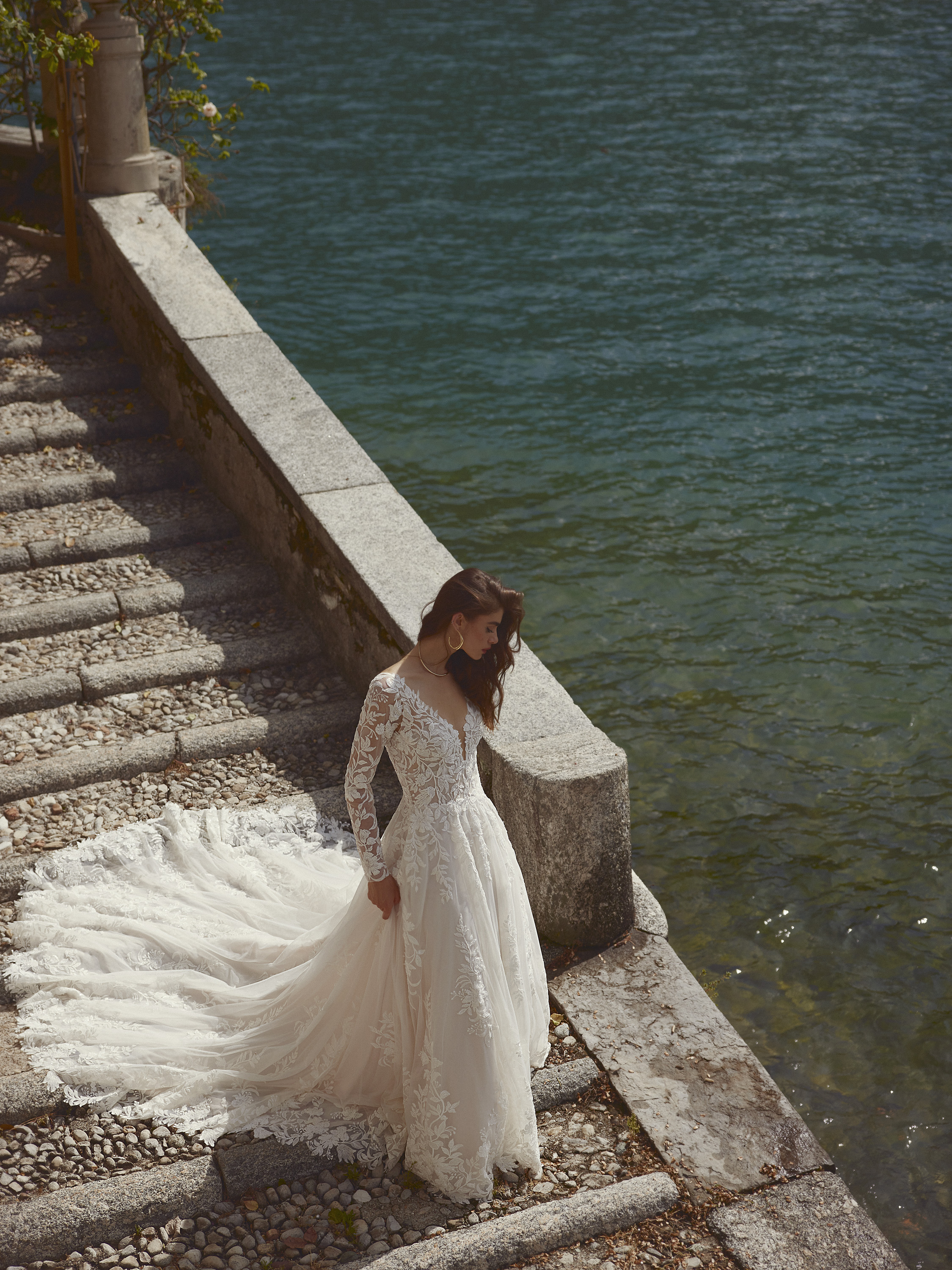 Wedding dress campaign for Justin Alexander SS24 — bridal photography by Utopia Milano Production, Milan