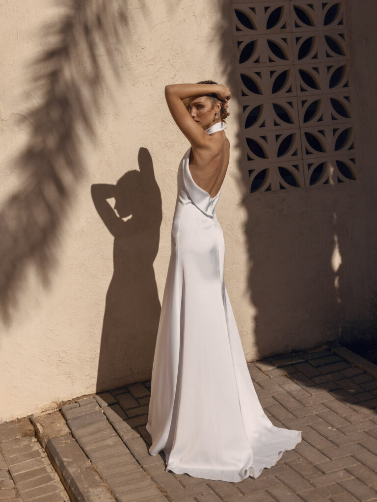 Wedding dress campaign for Helena Kolan SS24 — bridal photography by Utopia Milano Production, Milan