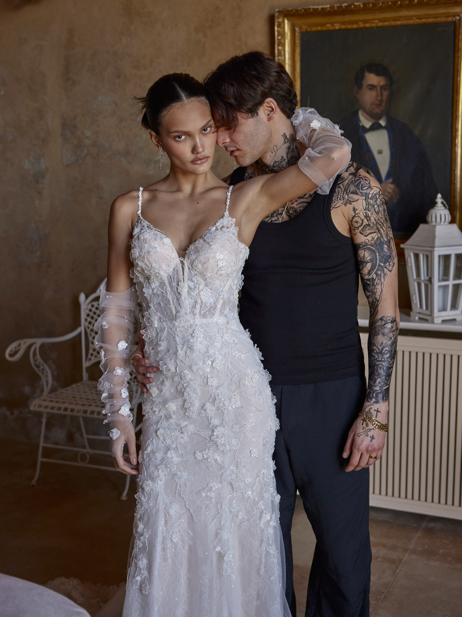 Wedding dress campaign for Love by Ricca Sposa SS24 — bridal photography by Utopia Milano Production, Milan