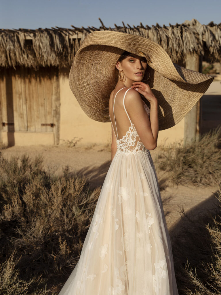 Wedding dress campaign for Tatiana Kaplun — bridal photography by Utopia Milano Production, Milan
