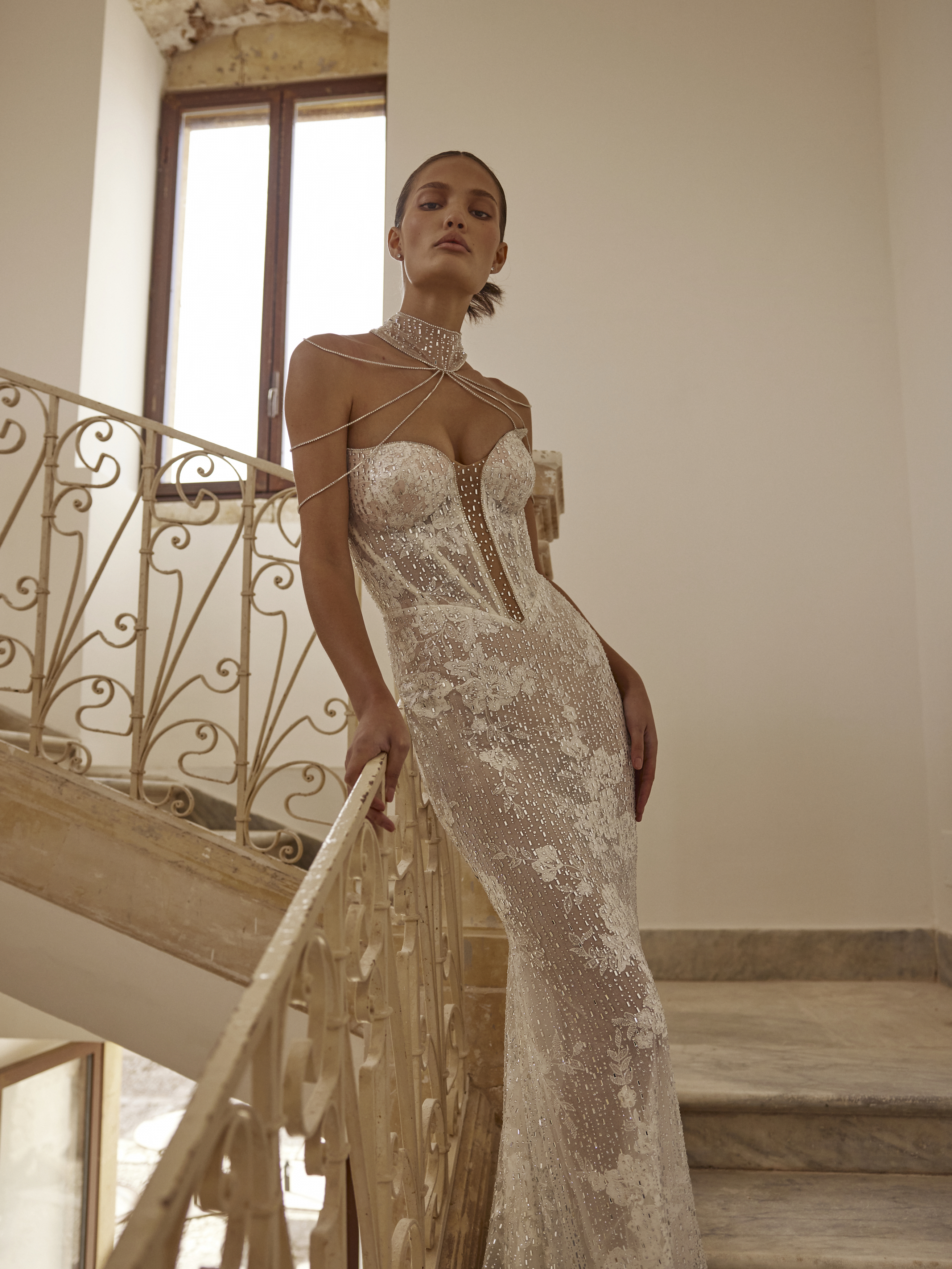 Wedding dress campaign for Love by Ricca Sposa SS24 — bridal photography by Utopia Milano Production, Milan