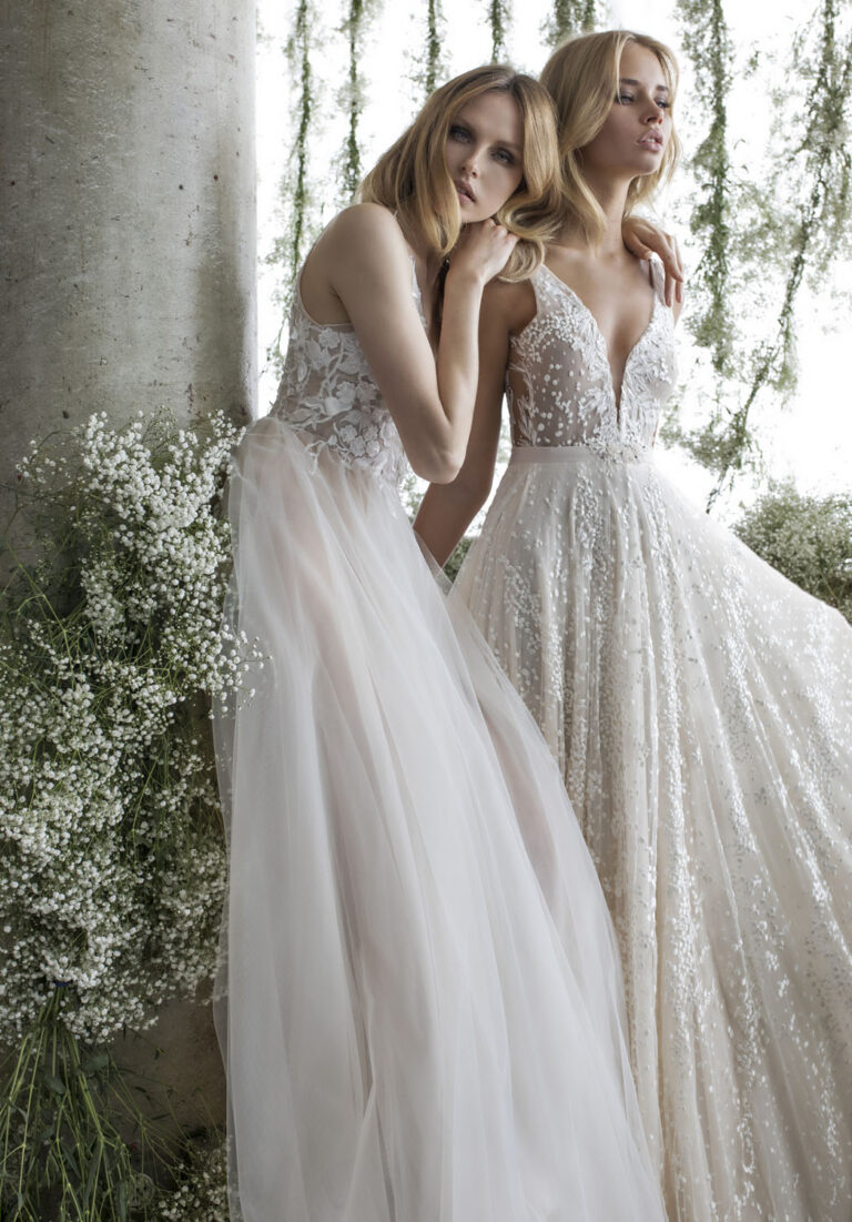 Wedding dress campaign for Elia Vatine — bridal photography by Utopia Milano Production, Milan