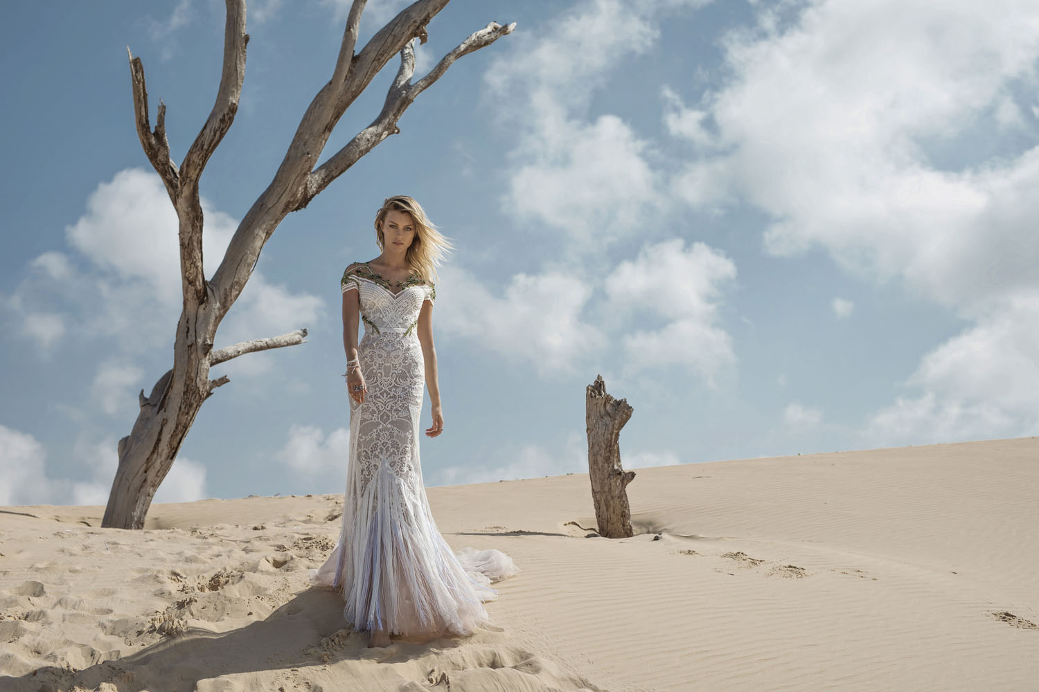 Wedding dress campaign for Rara Avis — bridal photography by Utopia Milano Production, Milan