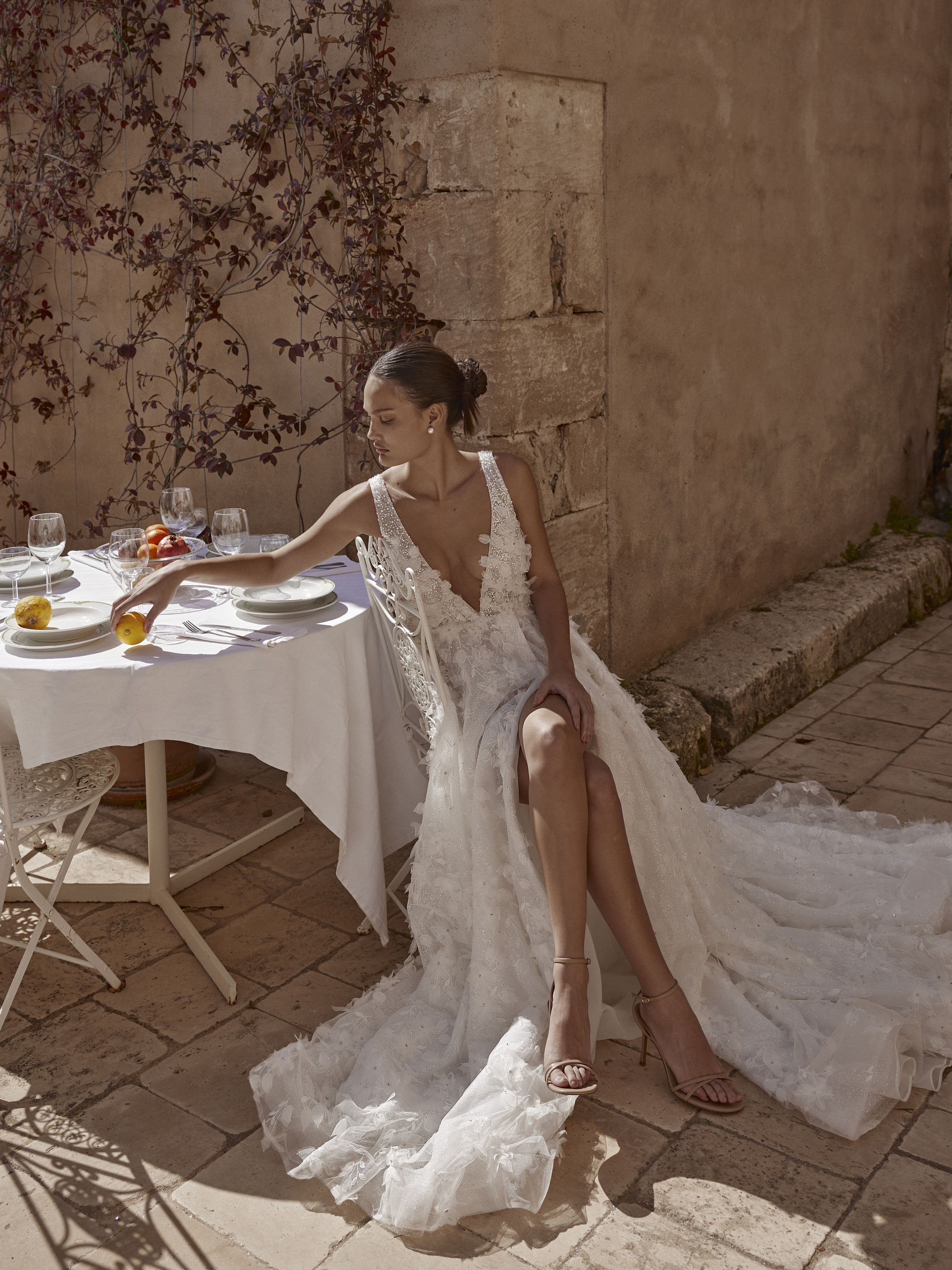 Wedding dress campaign for Love by Ricca Sposa SS24 — bridal photography by Utopia Milano Production, Milan