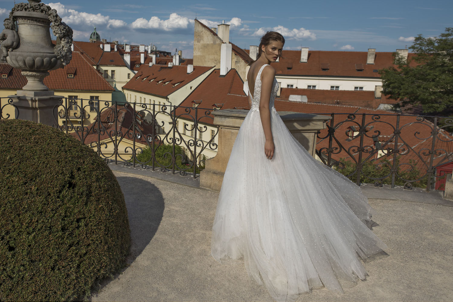 Wedding dress campaign for Helena Kolan — bridal photography by Utopia Milano Production, Milan