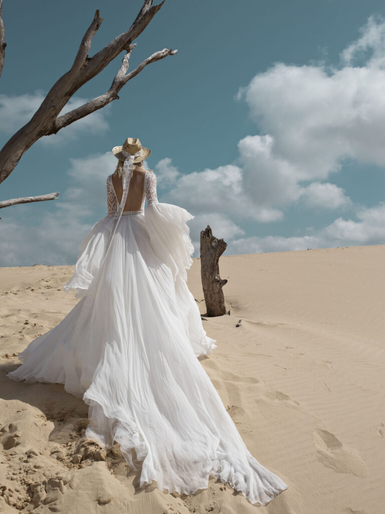 Wedding dress campaign for Rara Avis — bridal photography by Utopia Milano Production, Milan