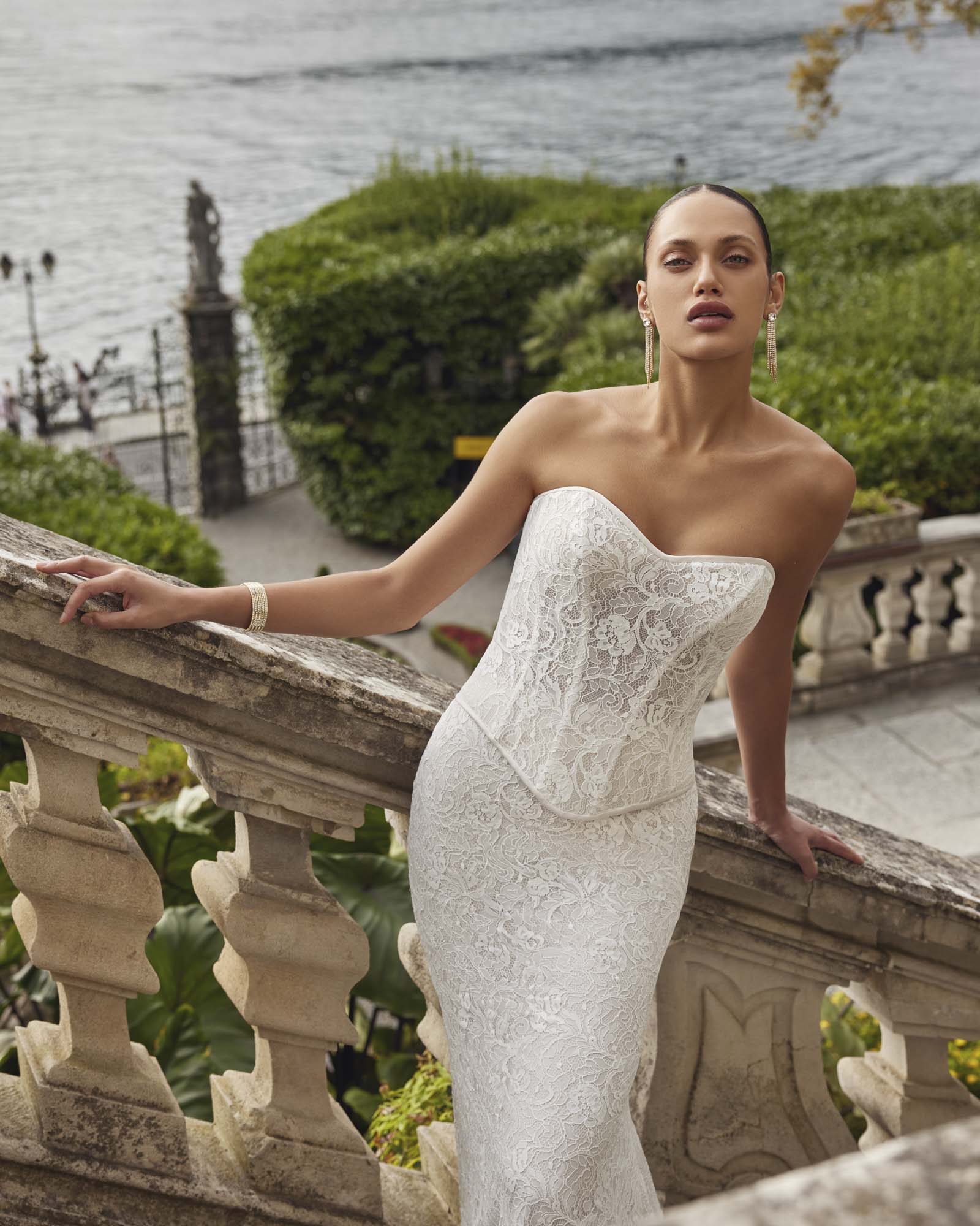 Wedding dress campaign for Justin Alexander SS25 — bridal photography by Utopia Milano Production, Milan