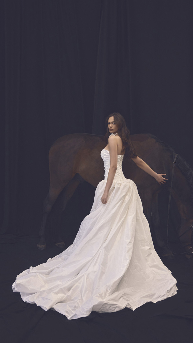 Wedding dress campaign for Ricca Sposa FW25 — bridal photography by Utopia Milano Production, Milan
